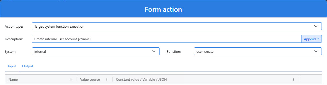 Configure an app action description