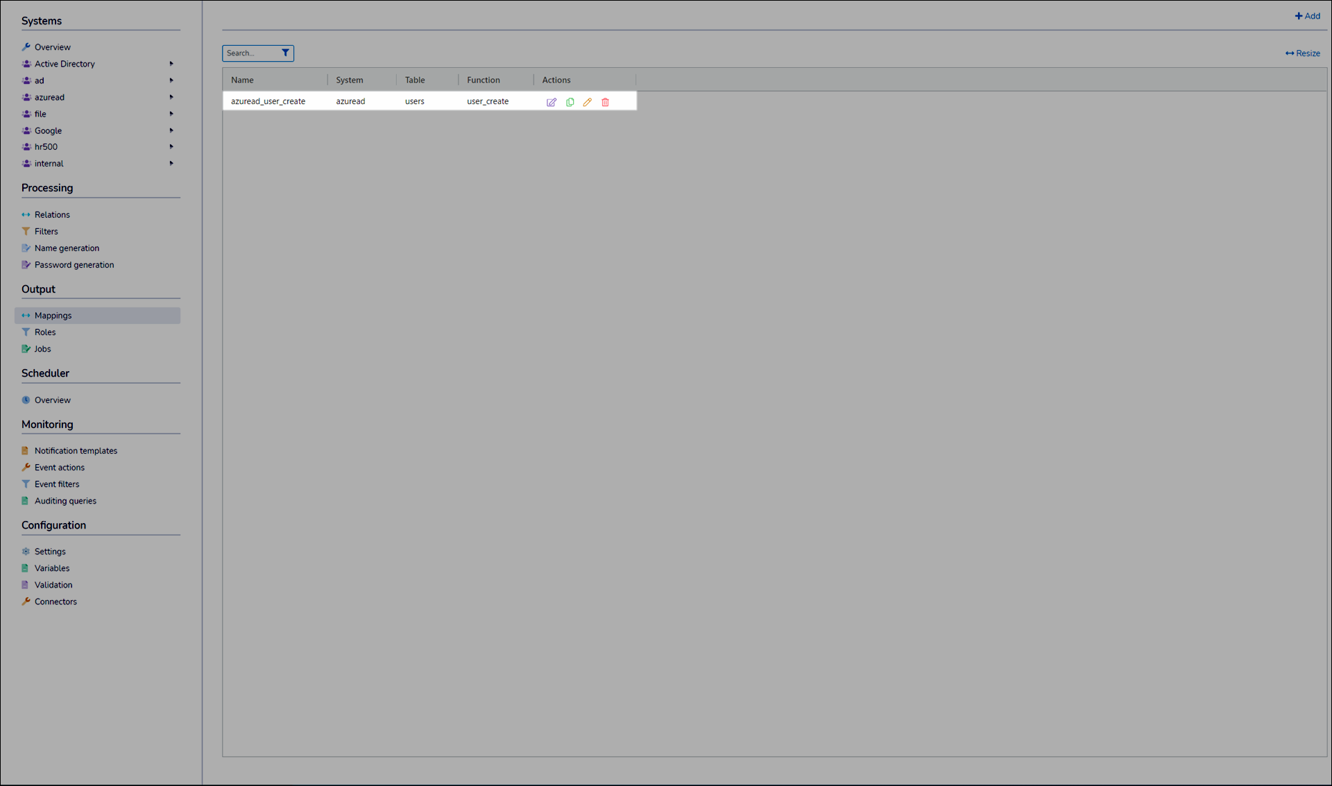 Edit or remove a mapping