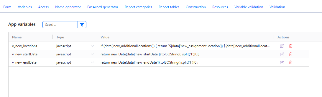 JavaScript variables