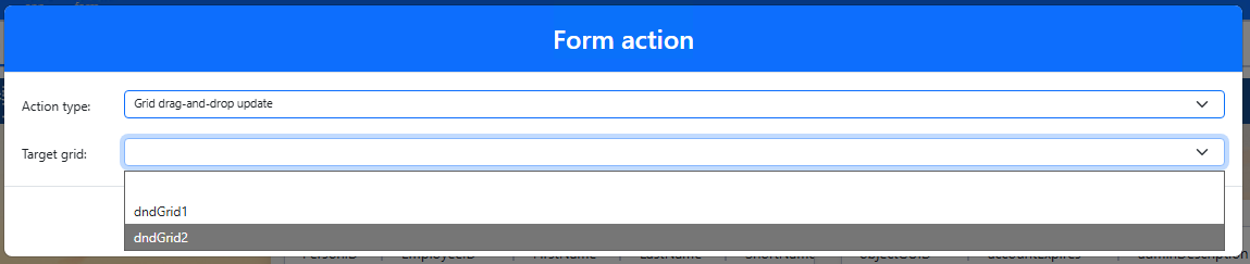 Configure a drag-and-drop update