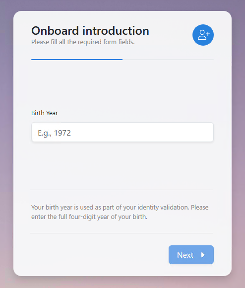 Answer an onboarding challenge question