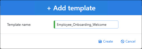 Add an onboarding welcome email template