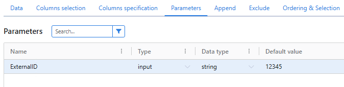 Set the ExternalID parameter for onboarding testing