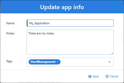 Rename an App