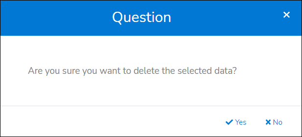 Confirm removal of a past system collection