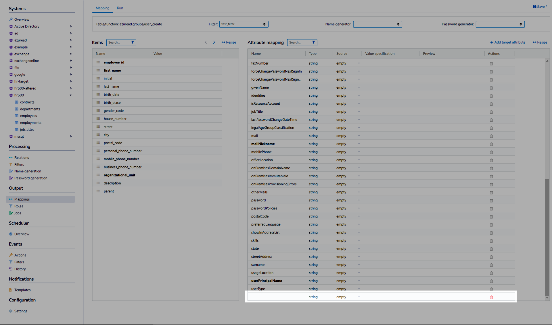 Add a custom target attribute