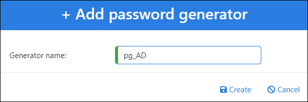 Create the AD password generator