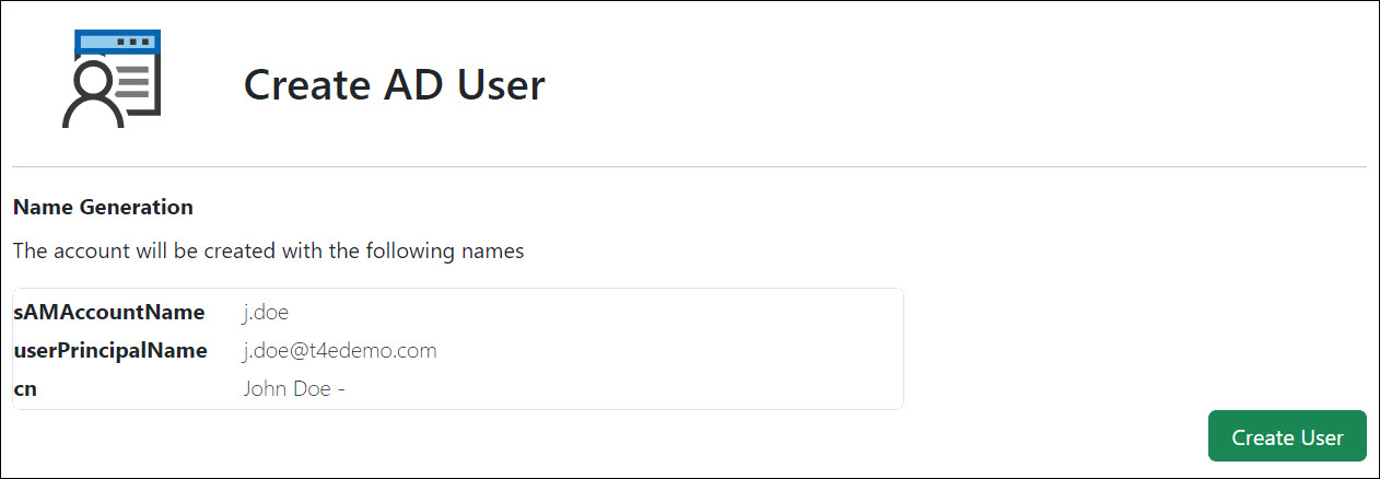 Account confirmation form