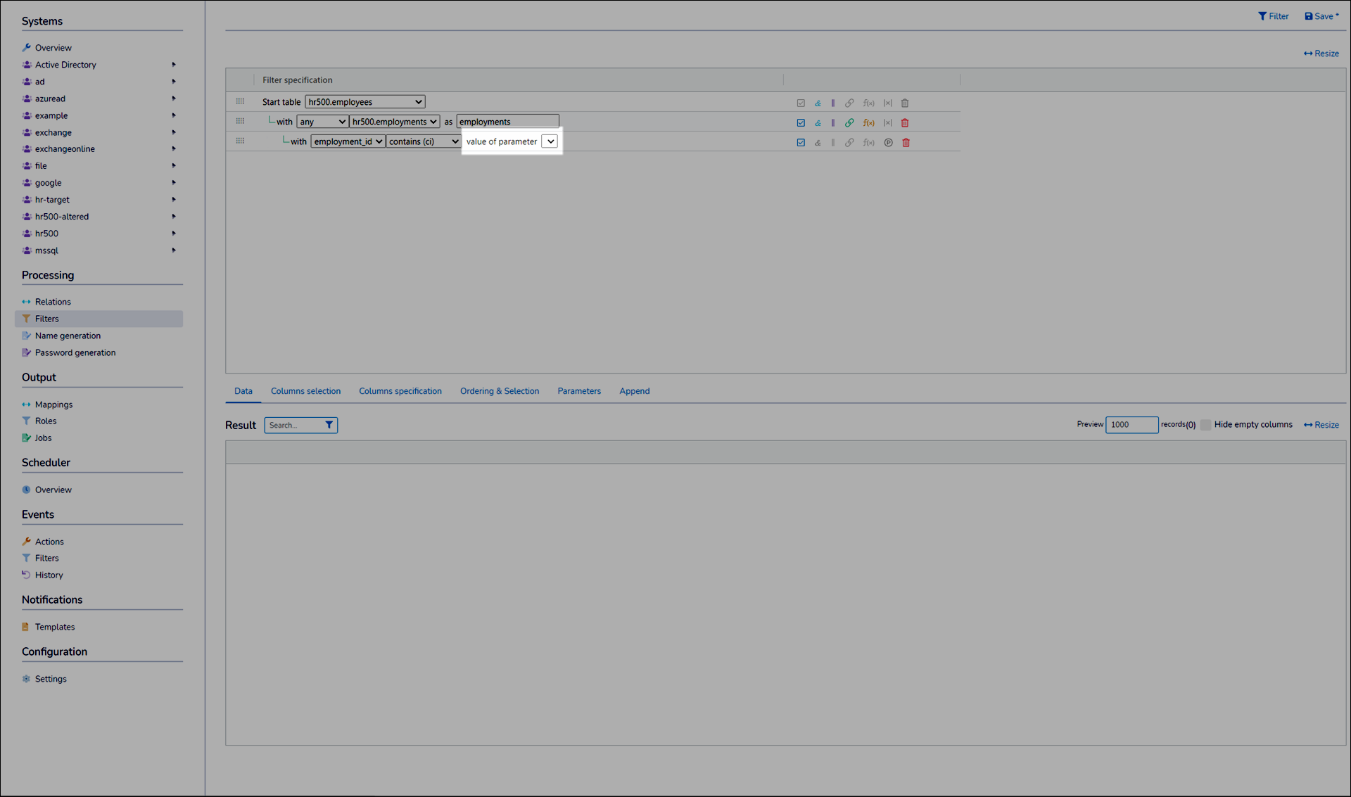Switch an expression from a constant to a parameter