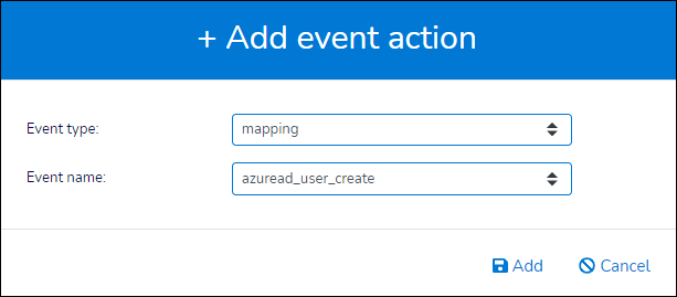 Add an event action