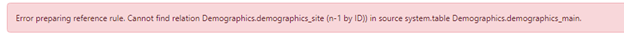 Missing relation error