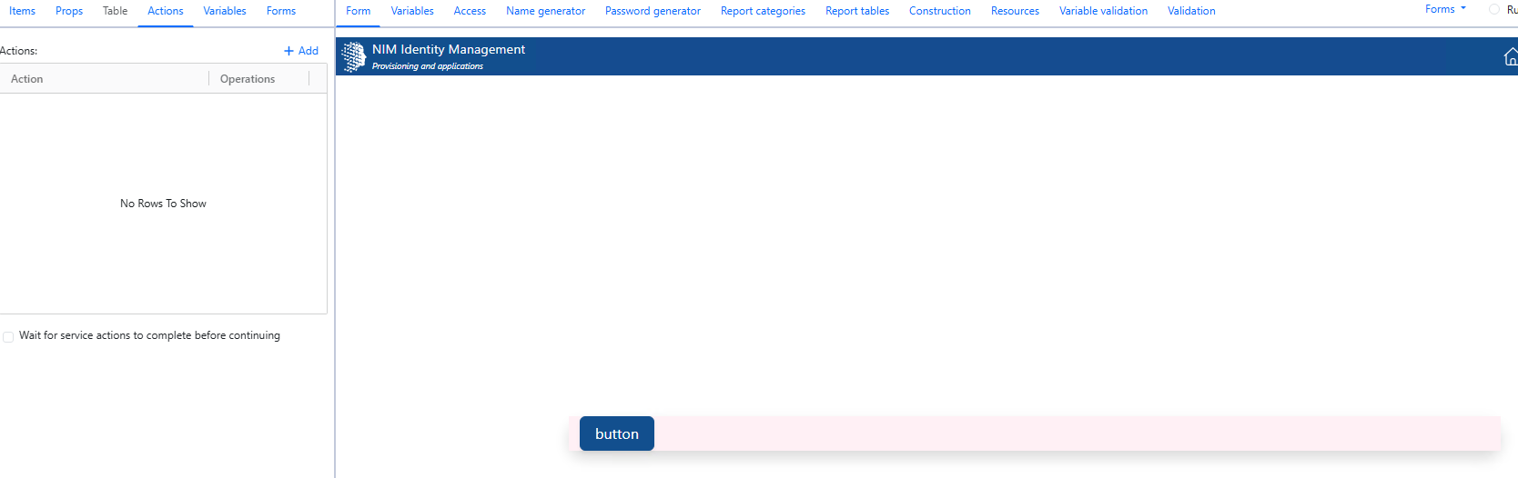 Open the Actions tab and select Add