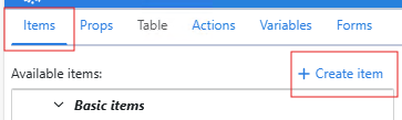 Select the items to compose