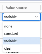Set a constant input value