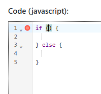 An IntelliSense-generated if and else structure