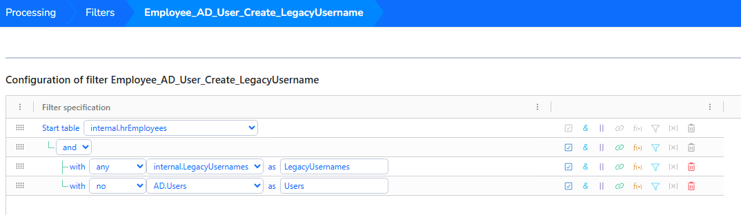 Select returning users with legacy records