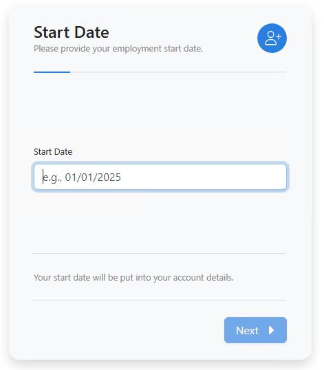 Preview the input form