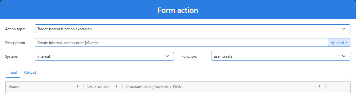 Configure an app action description