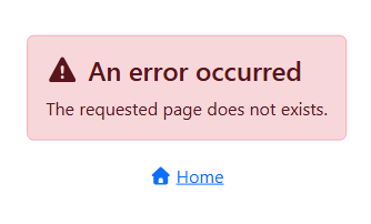 An invalid onboarding URL message