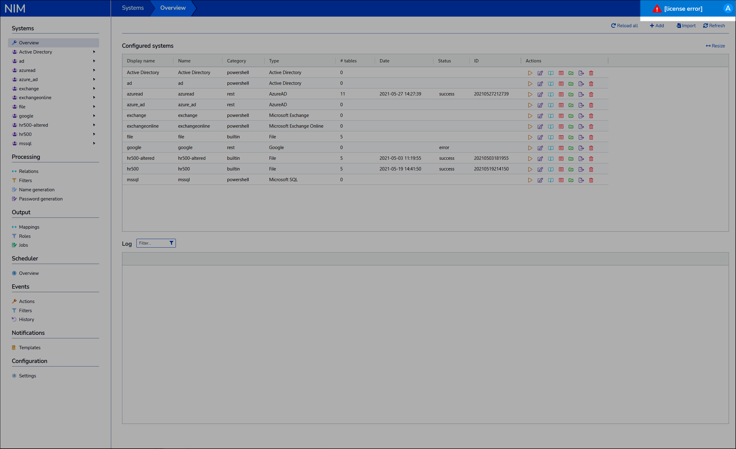 License error shown in NIM