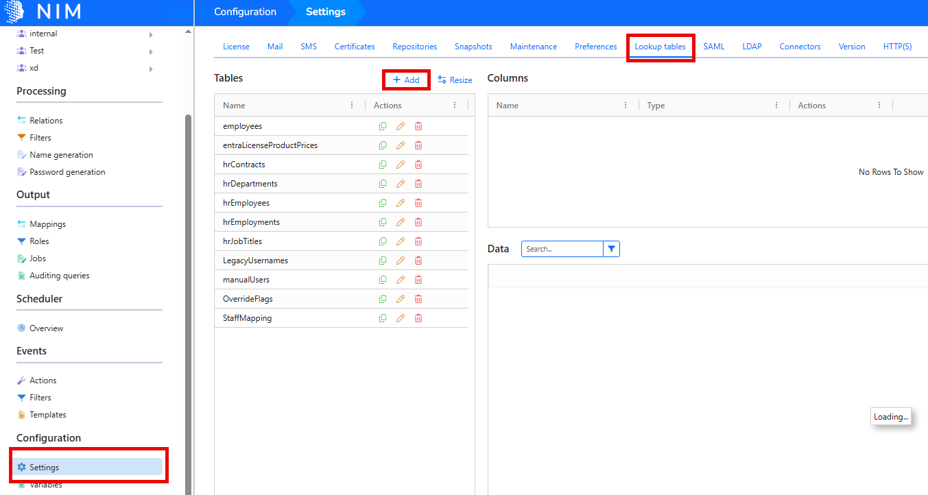 Add the LegacyUsernames lookup table
